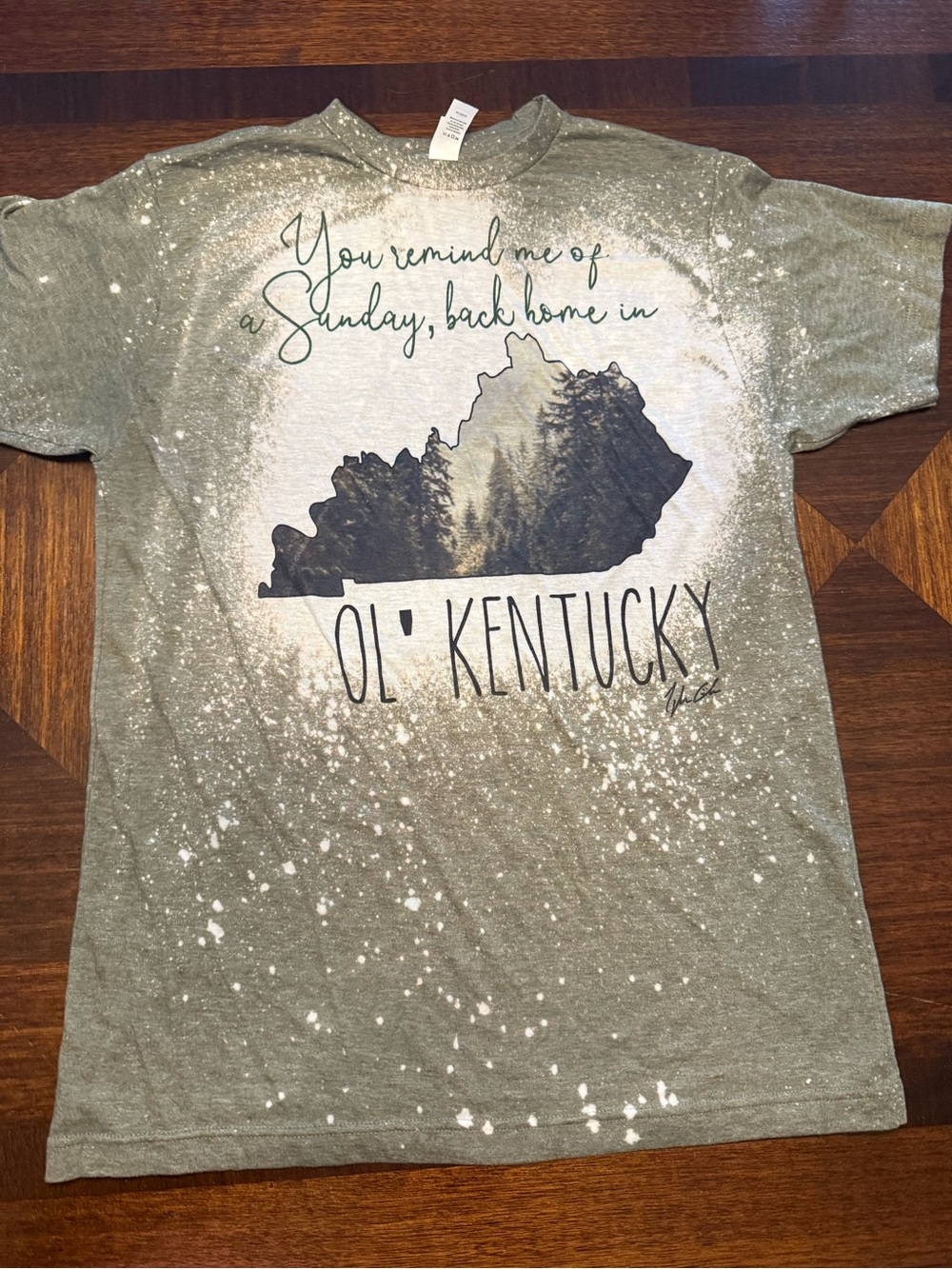 Ol' Kentucky Graphic Tee - Green Short Sleeve